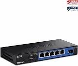 TRENDnet 4-PORT GIGABIT SWITCH WITH SFP NETWORK UNMANAGED METAL view 5