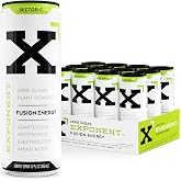 Exponent &ndash; Sector-C Fusion Energy Drink | Pack of 12, 355mL Cans | Light &amp; Crisp Citrus Blend | Zero Sugar &amp; Sucralose | Naturally Sourced Caffeine | Gluten-Free &amp; Vegan | 15 Calories per Can