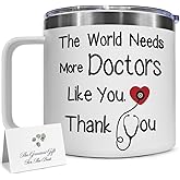 Doctor Appreciation Gifts Doctor Coffee Mug Doctot Birthday Gifts for Women | Doctors Christmas Gift for Mom Dad Husband Wife Boyfriend Girlfriend The World Needs More Doctors Like You Doctor 14oz