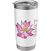 Coffee Flower Personalized Nancy First Name Women Mom Stainless Steel Insulated Tumbler