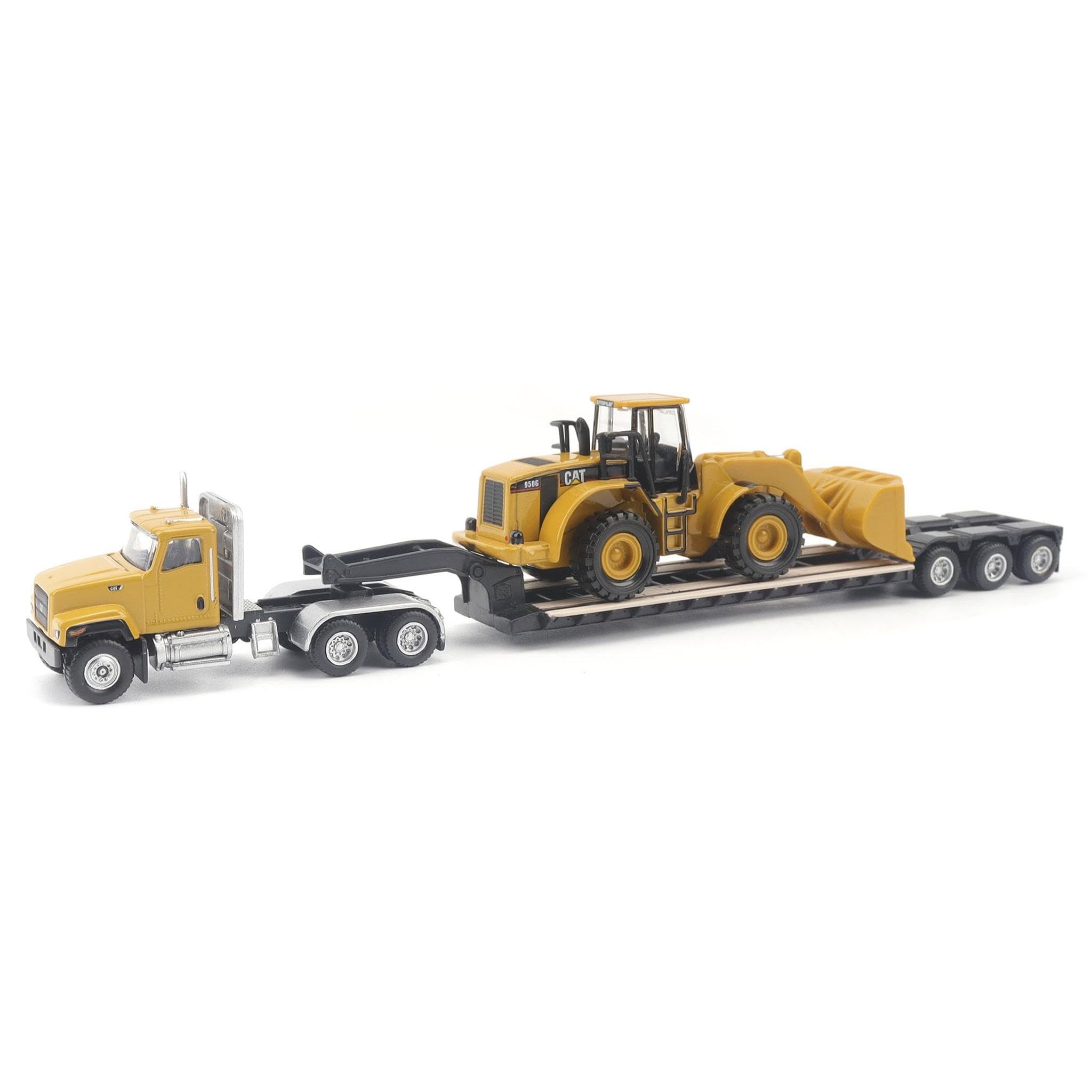 Photo 1 of Diecast Masters 1/87 Caterpillar CT681 Day Cab with Lowboy & 950G Wheel Loader 84418