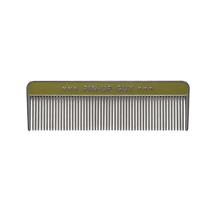 Buy Easy Tiger Men S Metal Hair Comb Pin Up Guy Green Online At