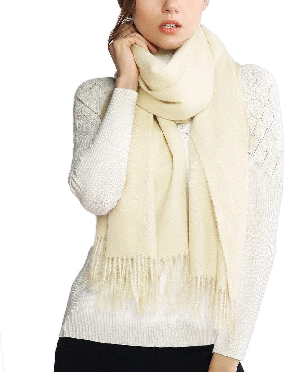 Women Scarves,Soft Large Pashmina Shawl Wrap Scarf Light Scarf Solid Color for Women and Men