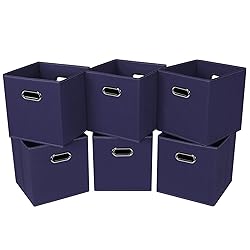 STOREONE 13 Inch Cube Organizer Bins ,Black Fabric
