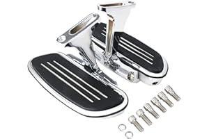 Chrome Passenger Footboard Floorboard and Mount Kit Fit for Harley Touring Models Road King Road Glide Street Glide Electra G