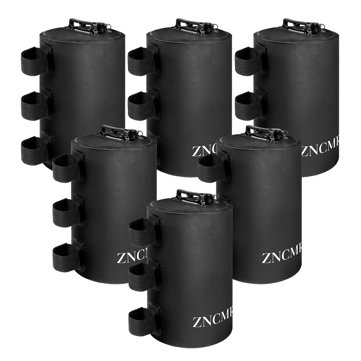 Photo 1 of ZNCMRR Canopy Water Weight Bag,132 LBS Water Tent Weights Set of 6 Leg Weights for Pop Up Canopy,Tent,Gazebo,Black