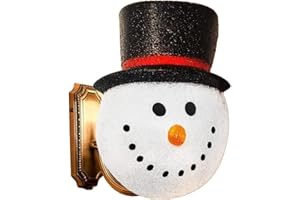 KOVOT Snowman Porch Light Cover | Weatherproof Outdoor Holiday Decor | 9 1/4" W x 12" H | Easily Fits Most Light Fixtures for Instant Festivity