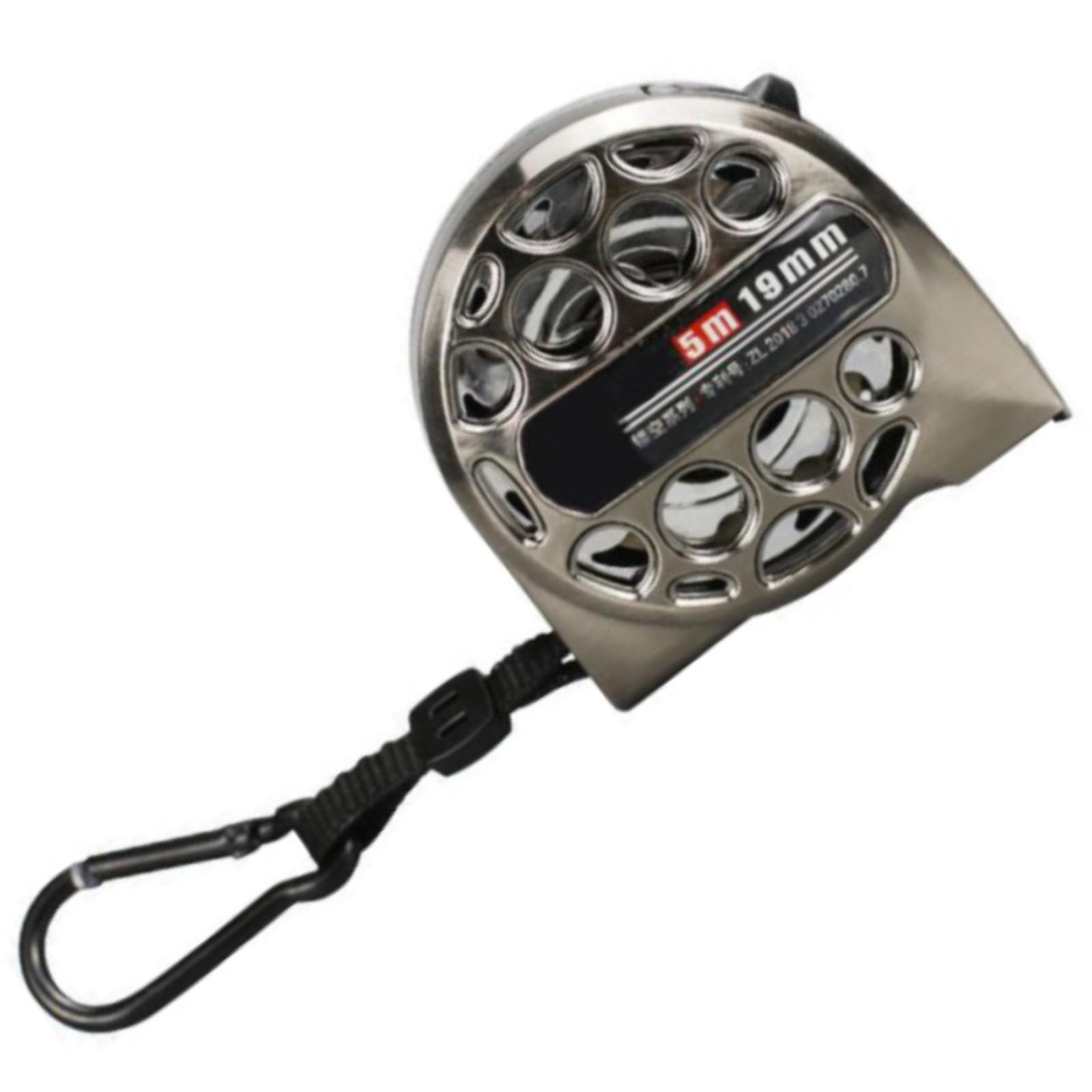 Bamyli Stainless Steel Tape Measure,Retractable Hollow Measuring Tape, High Precision Tape Measure Rust and Corrosion Resistant Steel Tape for Industrial and Home Use (5m 19mm)