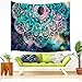 JAWO Mandala Wall Tapestry Abstract Ancient Geometric with Star Field and Colorful Galaxy Wall Hanging Tapestry Blanket for Bedroom Living Room Dorm Wall Decor Art Tapestry Bedspread 71x60 inches