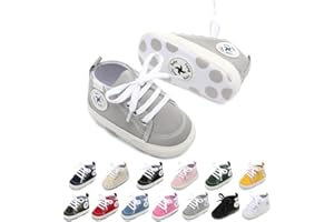 BEIDI Baby Girls Boys Shoes Soft Anti-Slip Sole Newborn First Walkers High Top Canvas Denim Unisex Infant Sneaker