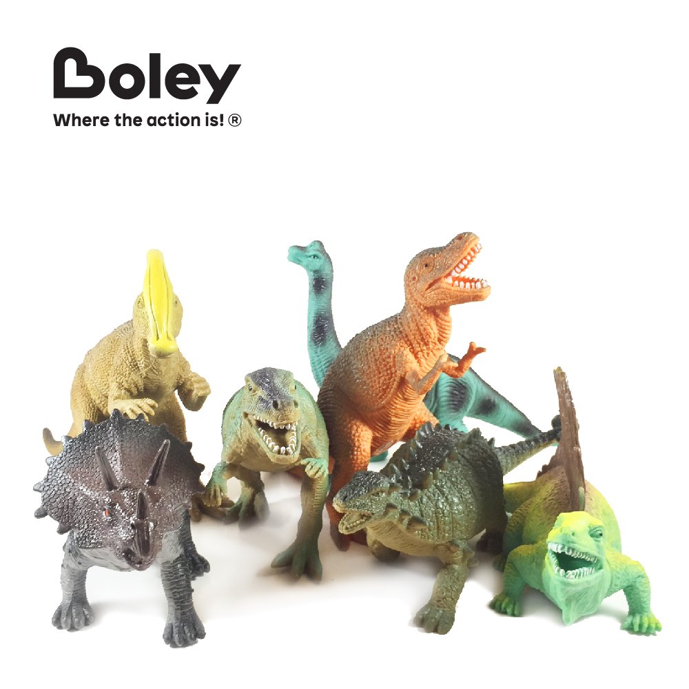 Boley 12 Pack 9" Educational Dinosaur Toys Kids Realistic Toy