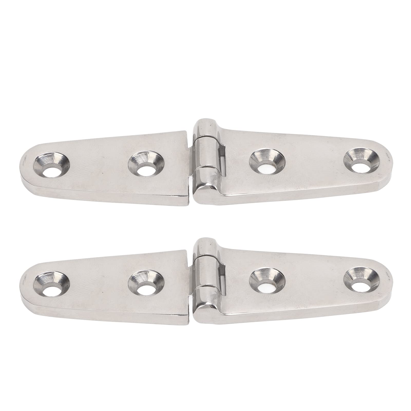 Stainless Steel Strap Hinge, Pair Heavy Duty Strap Hinge with Holes 316 Stainless Steel Marine Boat Home Hardware for Door Gate Shed Barn