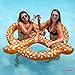 Play Platoon Inflatable Flamingo & Beer Pong Raft with Cooler (Pretzel Shaped)