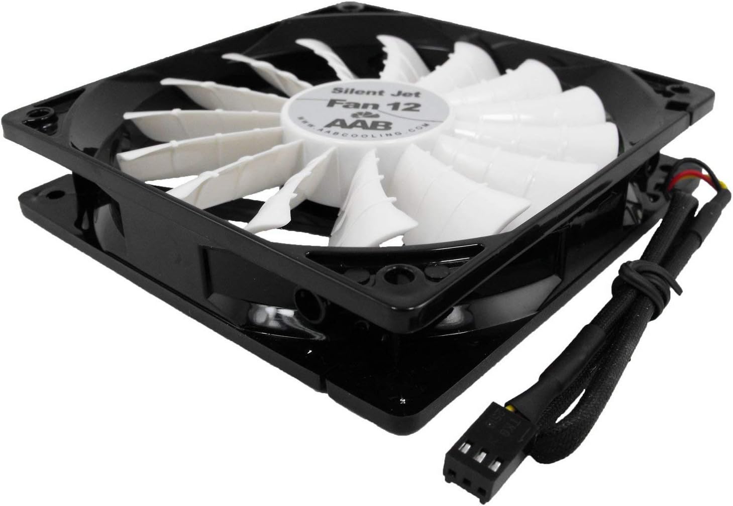 AABCOOLING Silent Jet Fan 12, Silent and Efficient 120mm Fan with 4 Anti-vibration Pads, 120mm Case Fan, CPU Fan, 12V, PC Fan - Image 5