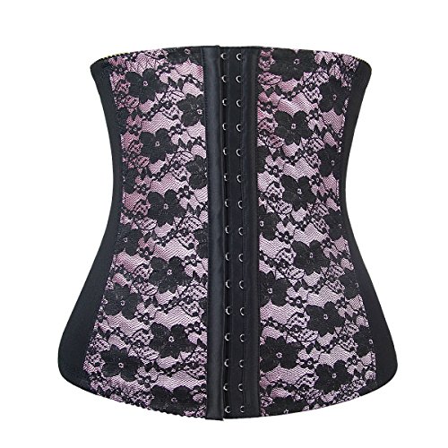 ZAMME Women's Latex Underbust Corset Waist Training Cincher