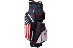 Prosimmon Golf DRK 14 Way Cart Bag, USA Flag