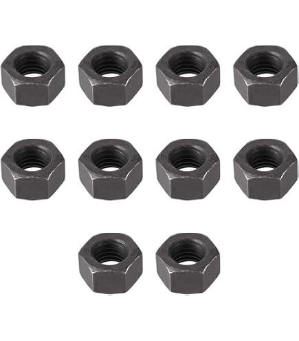 M10-1.5 Class 10 Hex Flange Nuts – Phos & Oil Finish, Coarse Thread, Steel, External Hex