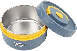 Chrees Thermo Food Jar for Hot Food, 440ml Microwave Safe Adults Soup Thermo Lunch Containers, 304 Stainless Steel Wide Mouth