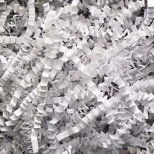 1/2 LB Crinkle Paper Shred, White
