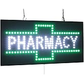 Pharmacy Sign, 24"x12", 60x30cm, TOPKING, LED, Neon, Florescent, Signage, Signboard, Display, Billboard, Screen, Grand Opening, Gift