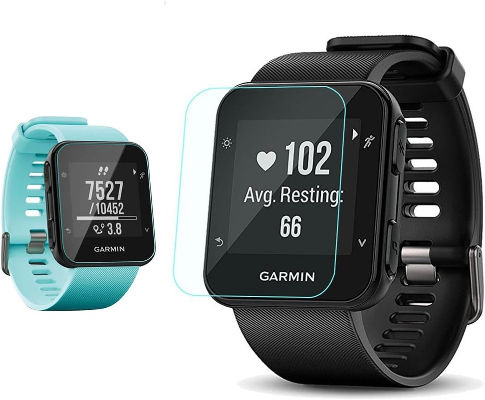 Garmin Forerunner 35 Screen Protector, Wimaha 2 Pack Tempered Glass Screen Protector for Garmin Forerunner 35 Scratch Resistant Ultra Clear