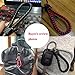 Zorratin Braided Weave Leather Key Fob Keychain Ring Grip Universal fit All Car Models