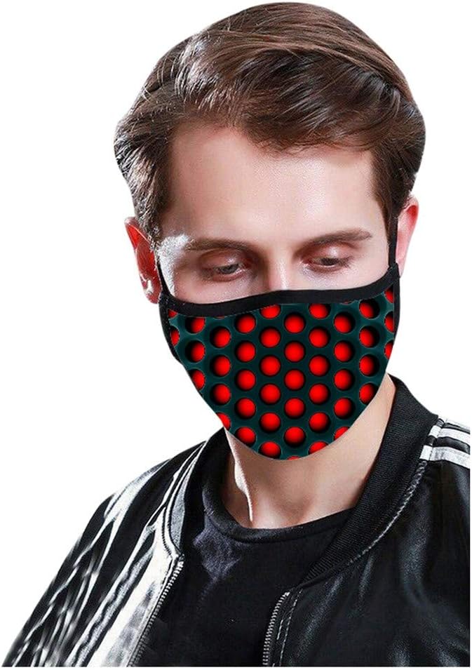 2 Pcs Face Cover for Adult 3D Printing Anti Pollution Reusable Dustproof (2pc másk with 2pc másk Gasket Filter)