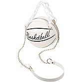 GALPADA Fashionable Basketball Shape Handbag Pouch Crossbody Trendy Bag