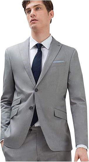 Amazon Co Jp P G メンズモダンフィットシングルブレスト2枚スマートフォーマルウェディングスーツ 服 ファッション小物