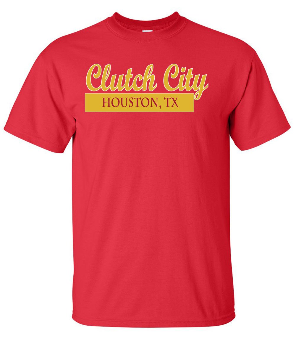Houston Clutch City T Shirt 1621 Jznovelty