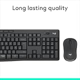 Logitech MK295 Silent Wireless Keyboard and Mouse Combo UK QWERTY Black view 6