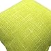 YOUR SMILE Pure Green Square Decorative Throw Pillows Case Cushion Covers Shell Cotton Linen Blend 18 X 18 Inches