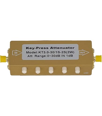 Kit 6 Attenuatori SMA In Linea 2W 50 Ohm - Da 1 DB A 42 DB, Precisione +/-0.1 DB, Perfetti Per Radioamatori E Test RF
