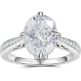 BAGUTTA PAVONE 1CT Natural Green Olivine/Yellow Crystal/White/Blue Topaz Stone/Radiant Cut White/Pink/Yelow/Blue/Green Stone/3-Stone Engagement Rings for Women 18K Gold Plated 925 Sterling Silver