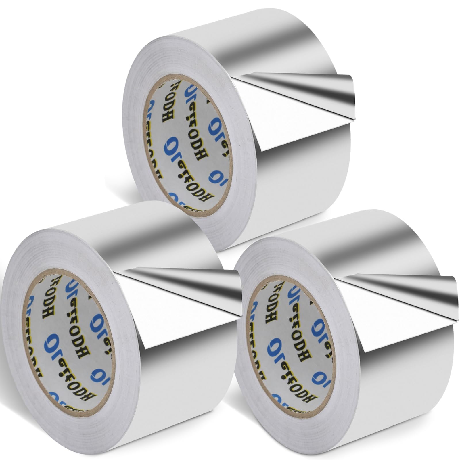 Photo 1 of Oleitodh 3 Pack Aluminum Foil Tape Bulk - 3 Inch x 55 Yards - Heavy Duty Metal Duct Tape, Aluminum HVAC Tape for Sealing & Patching, Air Ducts, Insulation Metal Repair, Professional Grade