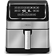 bella 8 Qt Digital Air Fryer with TurboCrisp Technology, Large Family Size Nonstick Cooking Basket and Crisping Tray, Multiple Preset Functions, Auto Shutoff, Stainless Steel, 1750 Watt