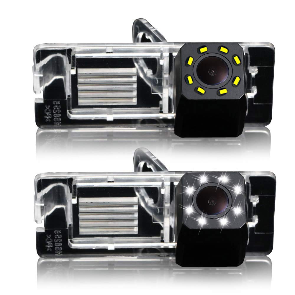 Dynavsal 8 LED Night Vision Car Rear View Camera HD Waterproof Reversing Camera Replacement for Renault Fluence/Duster Latitude Scenic2/3 Megane 2 Megane 3/Cabrio/Clio 3/Terrano/Lutecia/Espace 4
