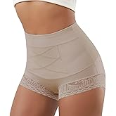 QUASTI Women Shapewear Tummy Control Underwear High Waisted Girdle Body Shaper Postpartum Stretch Full Coverage