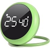 Emerald Quick Que Kitchen Timers, Visual timers Large LED Display Magnetic Countdown Countup Timer for Classroom Cooking Fitness Baking Studying Teaching, Easy for Kids and Seniors (Emerald)