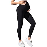 SHENHE Women's Maternity Leggings Seamless Over The Belly Butt Lifting Pregnancy Yoga Workout Pencil Pants