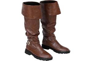Ramede Medieval Pirate Boots Men Halloween Renaissance Boots Gothic Cosplay Costume for Men