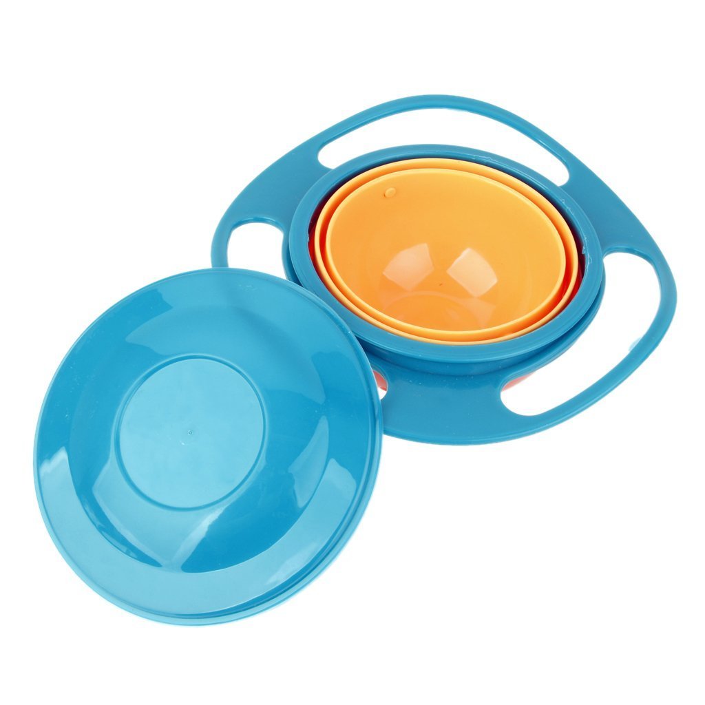 Funrun Gamelle Anti Renversement Pour Enfant Gyro Bol Rotatif A 360 Enfants Evitez Les Aliments Renverser Le Repas De Bebe Vaisselle