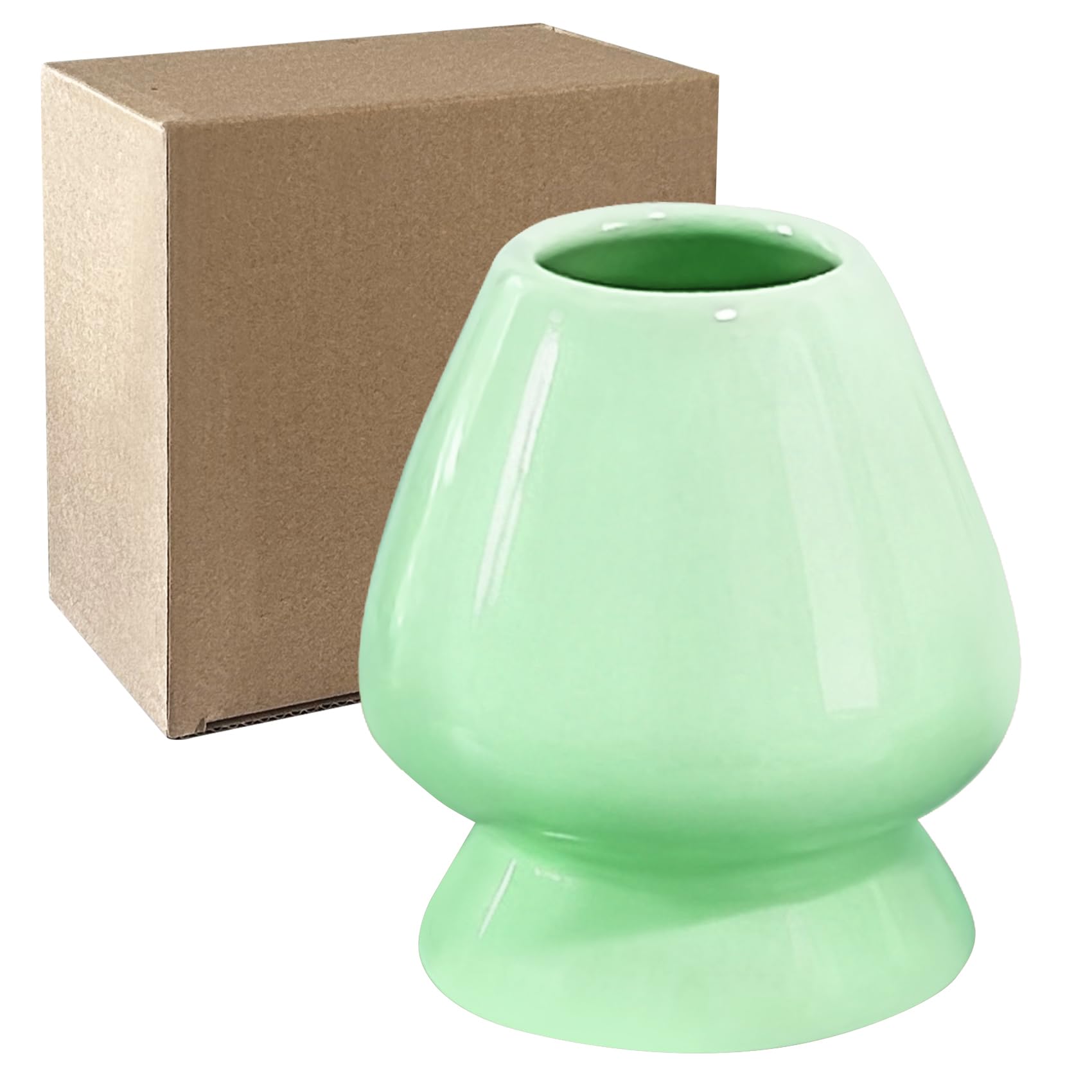 Photo 1 of ***Factory seal***

Matcha Whisk Holder Ceramic Chasen Stand for Traditional Japanese Tea Lover Green