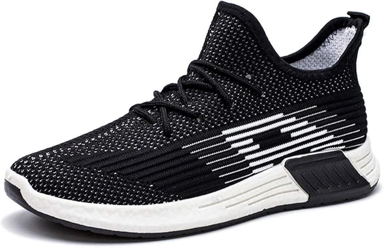 Amazon Jilebao スニーカー メンズ ニューバランス 超軽量 ニットフィット おしゃれ 運動靴 通気 耐久 衝撃吸収 ジム ランニング ジョギング シューズ ウォーキング スリッポン プレゼント カジュアル トレンド 運動会 学生 通学 通勤 41 ブラック Jilebao