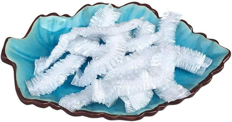 tangyuandain 50pcs Disposable Shower Caps Bathing Elastic Clear Hair Care Protector Hat Mask