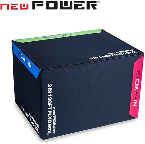 NEWPOWER - Cajón Pliométrico Foam 3en1 con Altura Regulable (51-61 ...