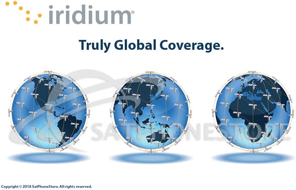 SatPhoneStore Iridium 9575 Extreme Satellite Phone Hiker Package with Solar Charger, Protective Case and Blank Prepaid SIM Card Ready for Easy Online Activation