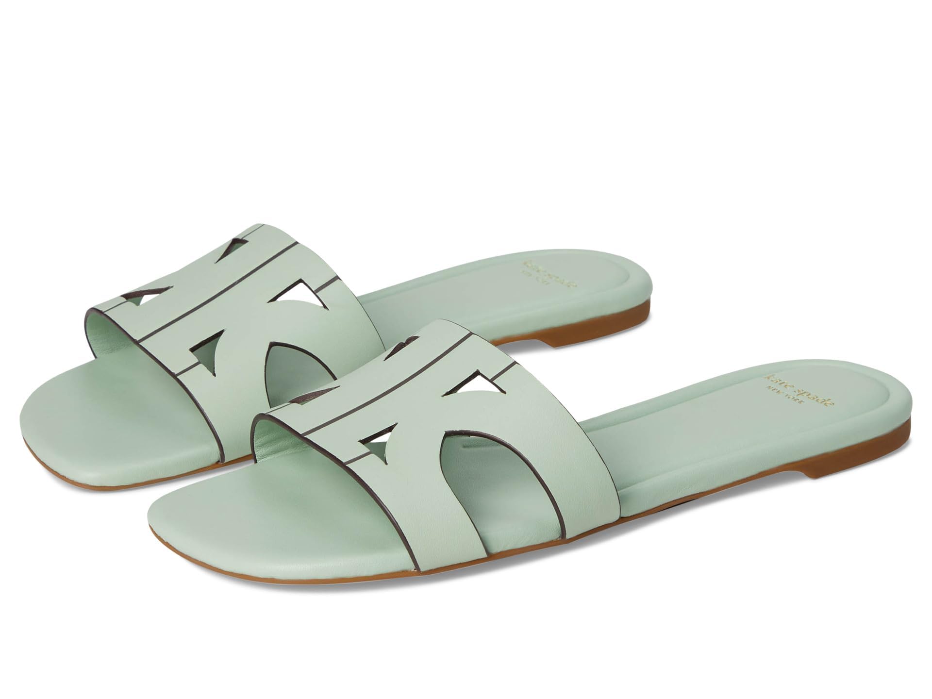 kate spade new york Duo Slide Sandal, Pistachio Ice, 8