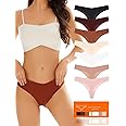 stland 7-Pack Seamless underwear Thongs for Women, No Show Breathable Ladies Thongs Comfortable Panties
