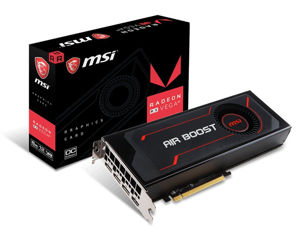 MSI RX Vega 64 AIR Boost 8G OC Computer Graphics Cards
